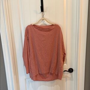 Lululemon Athletica Heathered Pink Top